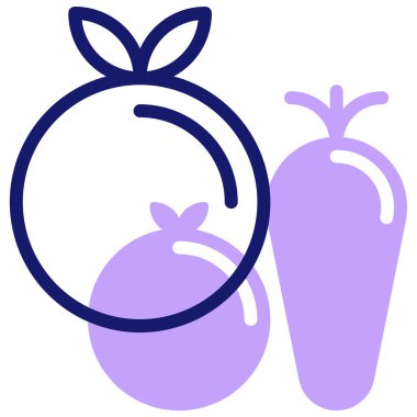 meyve simgesi, vektör illüstrasyonu basit tasarım