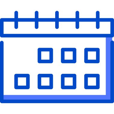 Takvim. Web simgesi basit illüstrasyon 