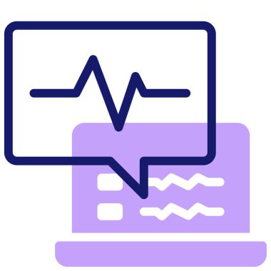 İstatistiksel web simgesi basit illüstrasyon