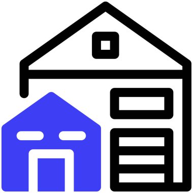 Bina. Web simgesi basit tasarım