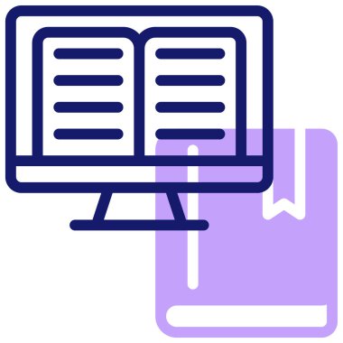 Kitap. Web simgesi basit illüstrasyon