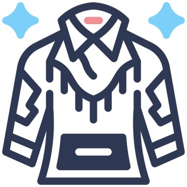 gömlek web simgesi basit illüstrasyon