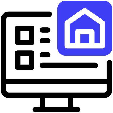 bilgisayar simgesi, vektör illüstrasyonu basit tasarım