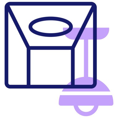 Tavan. Web simgesi basit tasarım