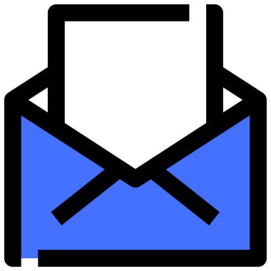 E-posta. Web simgesi basit illüstrasyon