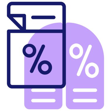 İndirim. Web simgesi basit illüstrasyon 