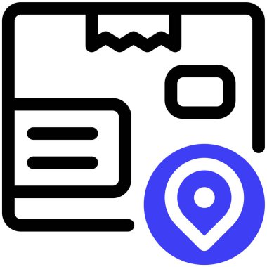 Paketleme simgesinin vektör illüstrasyonu