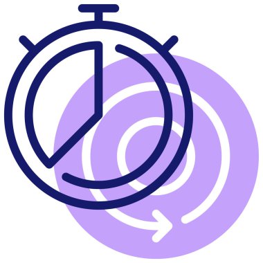 zaman web simgesi basit tasarımı