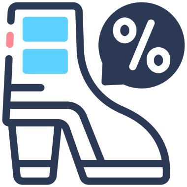 Yüzde yüz satış. vektör illüstrasyonu