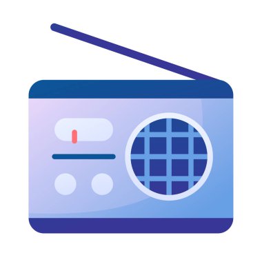 radyo simgesi vektör illüstrasyonu