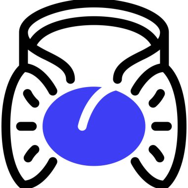 Kravat. Web simgesi vektör illüstrasyonu