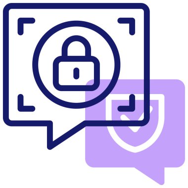 Şifreleme. Web simgesi basit illüstrasyon