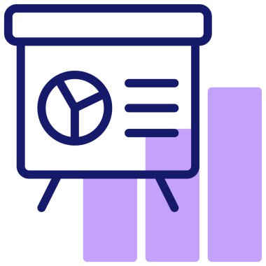 sunum web simgesi basit illüstrasyon