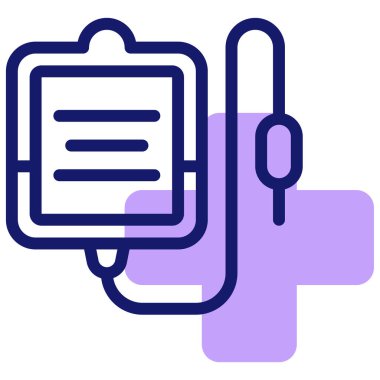 infüzyon simgesi, vektör illüstrasyonu basit tasarım