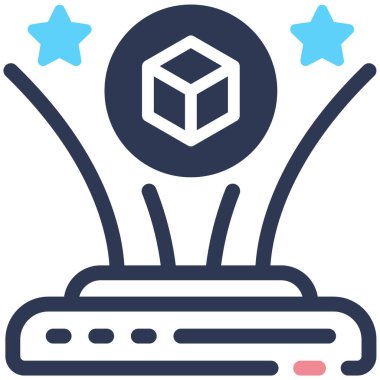 Kupa. Web simgesi basit illüstrasyon