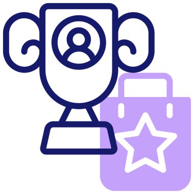  Ödül. Web simgesi basit illüstrasyon