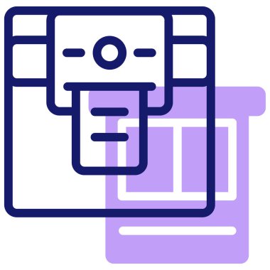 bilet web simgesi basit tasarım