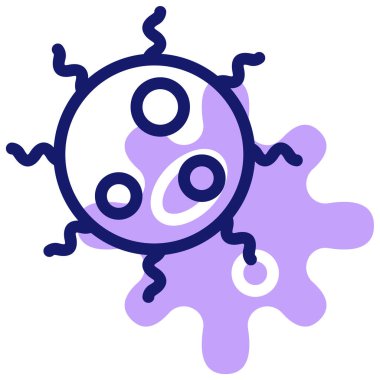 Virüs. Web simgesi basit illüstrasyon 