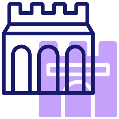 Saray. Web simgesi basit illüstrasyon