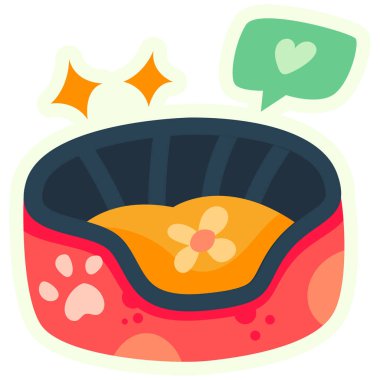 Yatağa. Web simgesi basit illüstrasyon