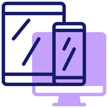 aygıtlar simgesi, vektör illüstrasyonu basit tasarım