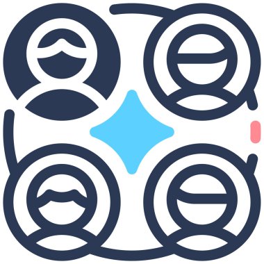 Web için ağ vektör illüstrasyon simgesi