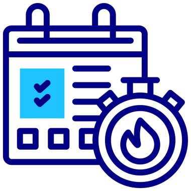 Bitiş tarihi, zaman yönetimi, vektör illüstrasyonu