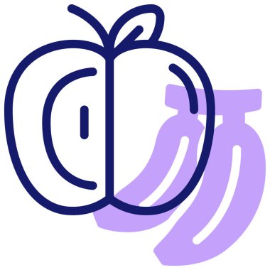 meyve simgesi, vektör illüstrasyonu basit tasarım