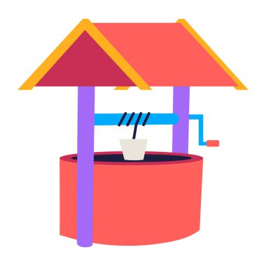 Plaj sandalyeli sandalye ve şemsiye vektör illüstrasyonu