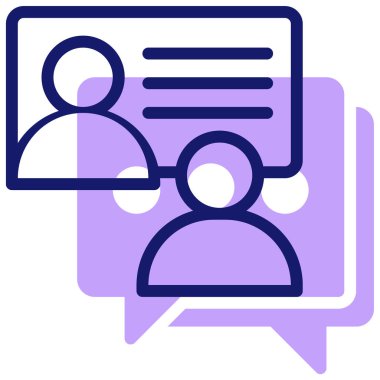 danışman kullanıcı. Web simgesi basit illüstrasyon