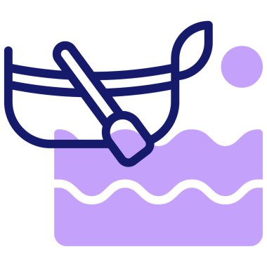 gandola simgesi, vektör illüstrasyonu basit tasarım