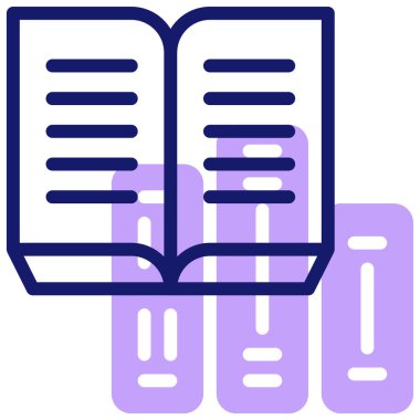 Kitap. Web simgesi basit illüstrasyon