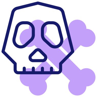 fosil simgesi, vektör illüstrasyonu basit tasarım