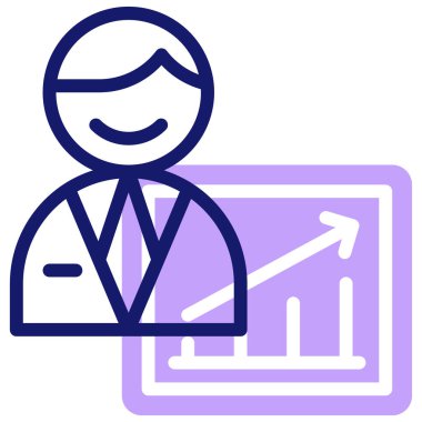 İş. Web simgesi basit illüstrasyon