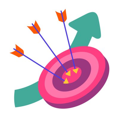 hedef simge, vektör illüstrasyonu basit tasarım