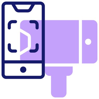 akıllı telefon simgesi, vektör illüstrasyonu basit tasarım