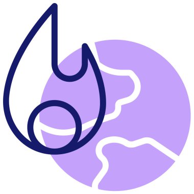 Toprak. Web simgesi basit illüstrasyon