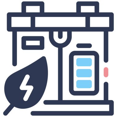 Pil. Web simgesi basit illüstrasyon