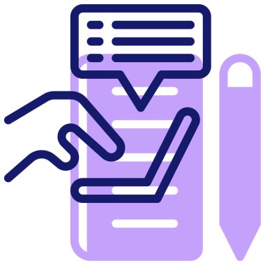 Yazılı not. Basit resimleme