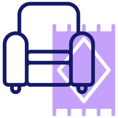 sofa web icon vector illustration