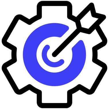 hedef simge, vektör illüstrasyonu basit tasarım