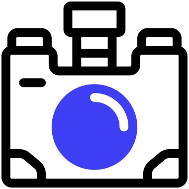 kamera simgesi, vektör illüstrasyonu basit tasarım