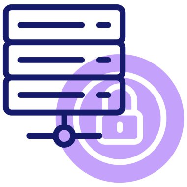 Sunucu Web simgesi basit illüstrasyon