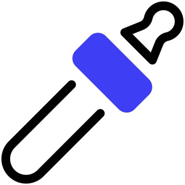 Pipette. Web simgesi basit illüstrasyon