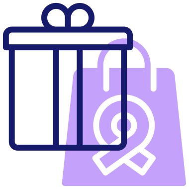 hediye simgesi vektör illüstrasyonu