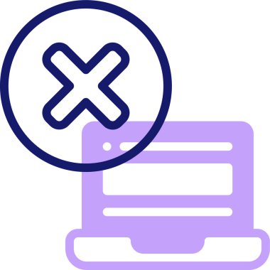 Hata simgesi vektör illüstrasyonu