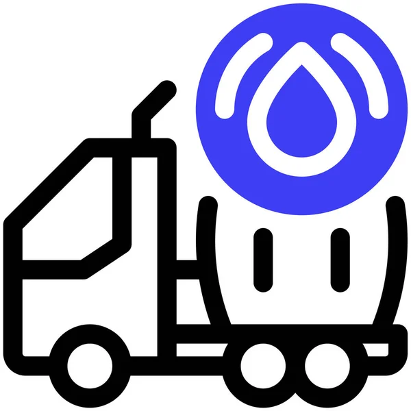 Φορτηγό Web Εικονίδιο Απλό Σχεδιασμό — Διανυσματικό Αρχείο