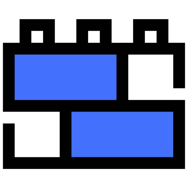 Lego Web Icon Simple Illustration — Stock Vector