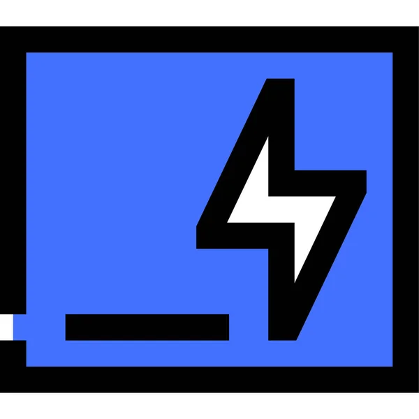 Ikona Elektrické Energie Vektorová Ilustrace — Stockový vektor