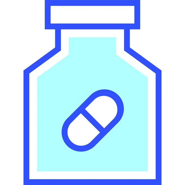 Χάπια Απλός Σχεδιασμός Εικονιδίου Ιστού — Διανυσματικό Αρχείο